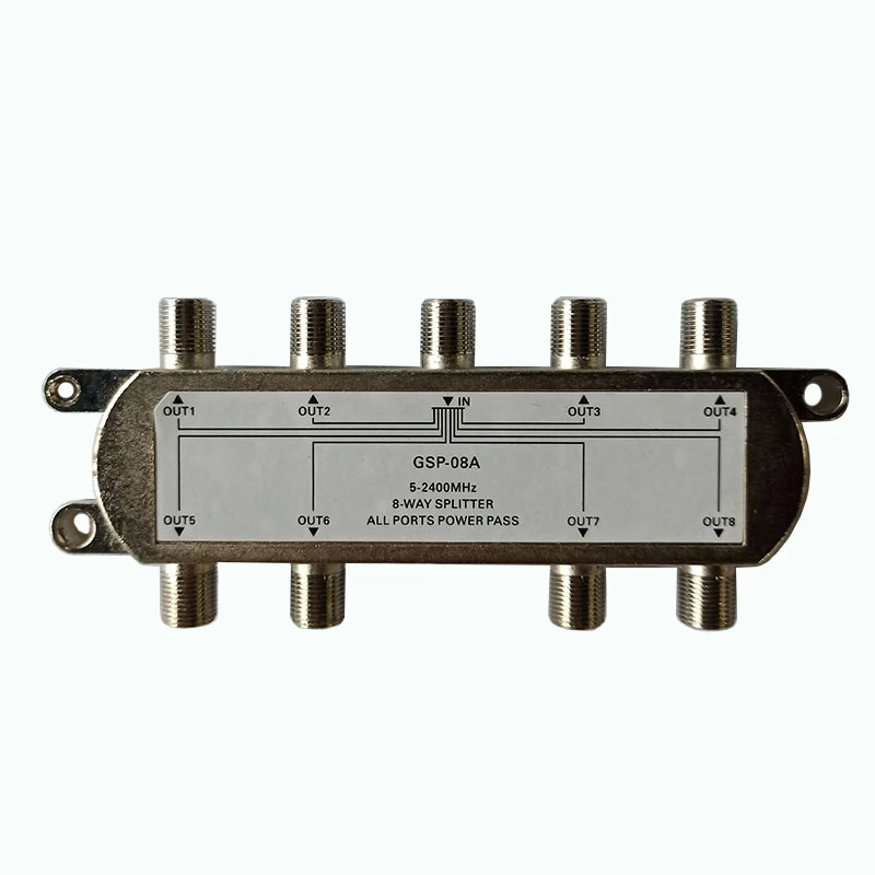 8 in 1 Coaxial Cable Splitter 5 to 2400MHz Satellite TV Antenna RF Coaxial Signal Splitter 1 Input 8 Output