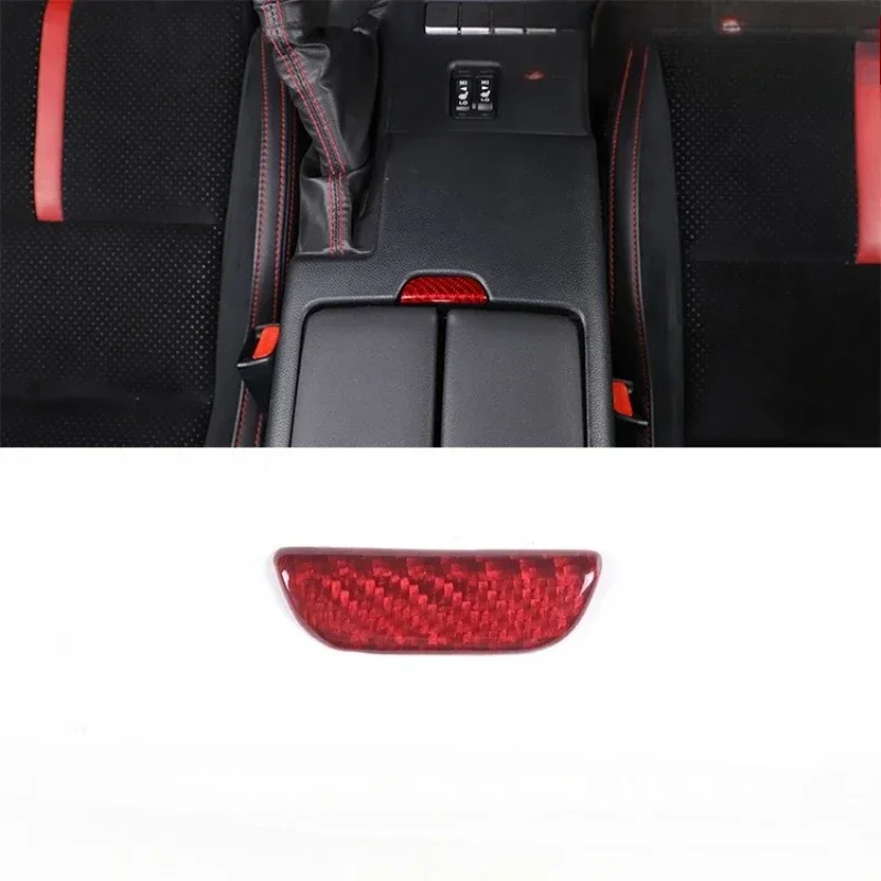 

For SUBARU BRZ For TOYOTA 86 GR86 GT86 Real Dry Carbon Fiber 2022-2023 Armrest Box Switch Cover Interior Decoration Modification