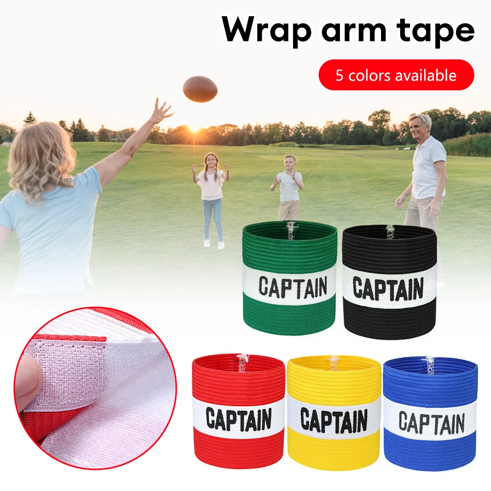 

Leader Elastic Sports Accessories Captain Armband Symbol Football Rugby Hockey Outdoor Playground Strong Stickiness Sleeve Badge