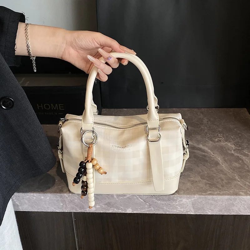 

Роскошная женская клетчатая сумка-тоут 2025, шикарная стеганая сумка через плечо, многофункциональная повседневная сумка-шоппер для выходных и путешествий ​