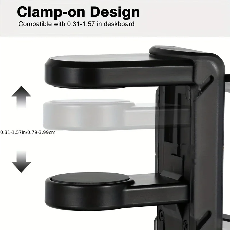 Gamepad Hook Holder Game Stand Organizer Clamp-on Desktop Headphone Stand for Sony PS5 PS4 X Box Nintendo Switch Controller image 4
