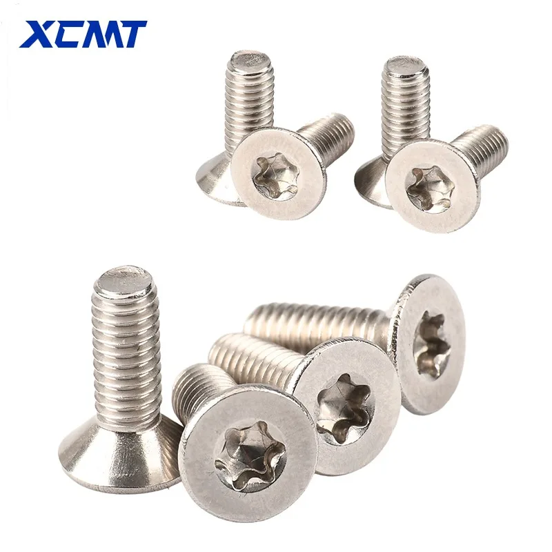 XCMT Stainless Steel Torx Countersunk Screw Flat Head Star Drive Bolt Motorcycle Off Road Vehicle ATV Fairing Body Fastener