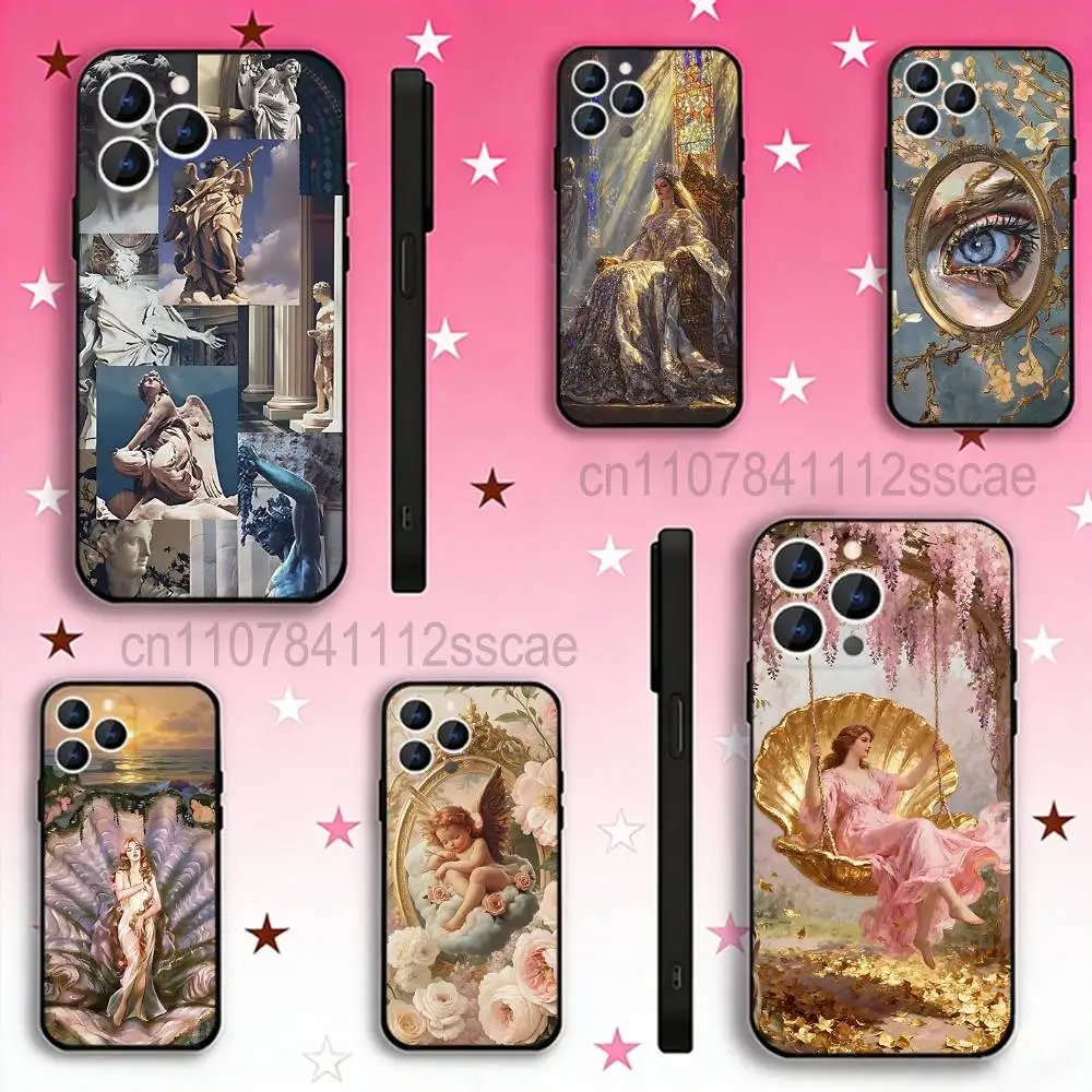 

R-Renaissance Art Paintings For iPhone 12,16,13,14,15,17,11,Pro,Max,Plus,E,Air,Mini TPU Soft to Skin-friendly phone case