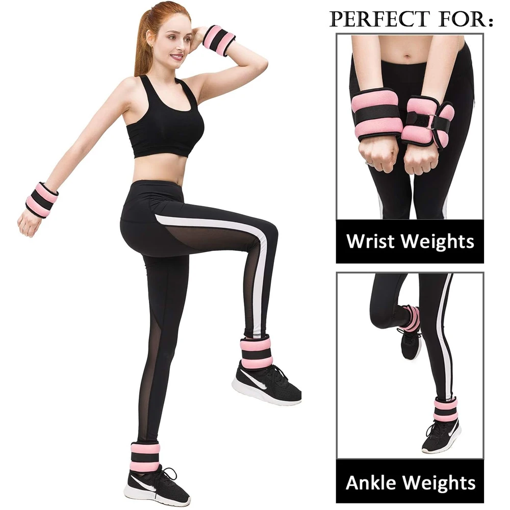 1 Paar verstellbare Knöchelgewichte (0,5 kg/1 kg) – Bein- und Handgelenk-Gewichtsbänder für Damen und Herren, gewichtetes Knöchelgewichte-Set für das Training – Detail 8