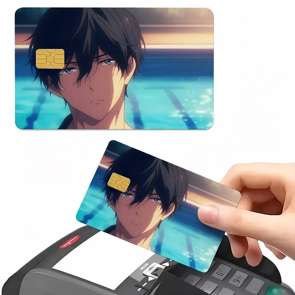 Free High Speed Credit Card Sticker Waterproof PVC Skin Cover For Debit Bank Card, Removable Card Decal Wrap
