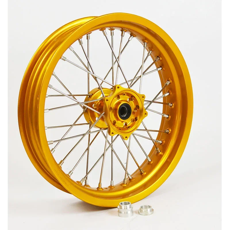 RMZ 250/450 16/17 Inch AlumInum Alloy Anodized Motorcycle Supermoto Wheel Sets For SUZUKI