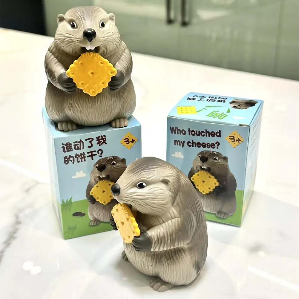 Schreeuwende Marmot Prank Toy Grappig klinkend speelgoed Schattige Animal Gag Cadeau voor kantoor/thuis Pranks Stress Relief Nieuwigheid speelgoed