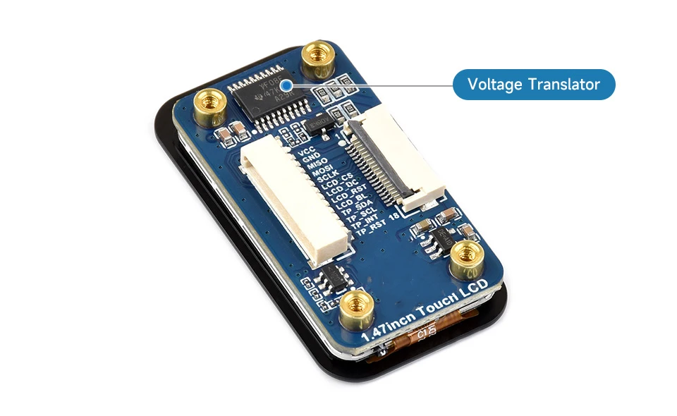 Módulo de tela de toque capacitiva com display LCD de 1,47 polegadas Comunicação de interface SPI/I2C