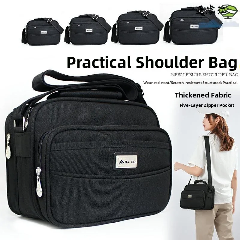 

Универсальная холщовая сумка через плечо, мужская повседневная деловая сумка через плечо, уличная трендовая жесткая водонепроницаемая внутренняя сумка для отдыха