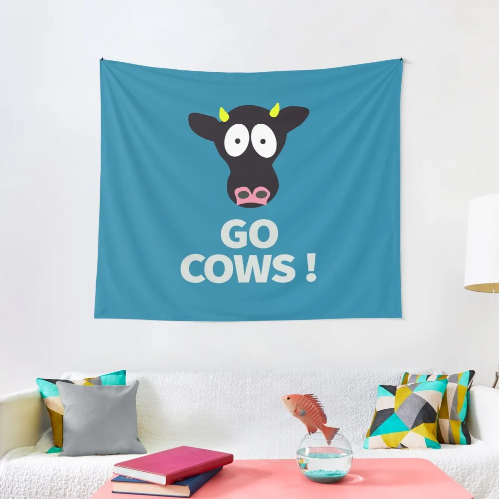 

Go Cows Poster from South Park - Principal's Office Version Tapestry Aesthetic Room Decor Korean Wall Hanging Wall Tapestry