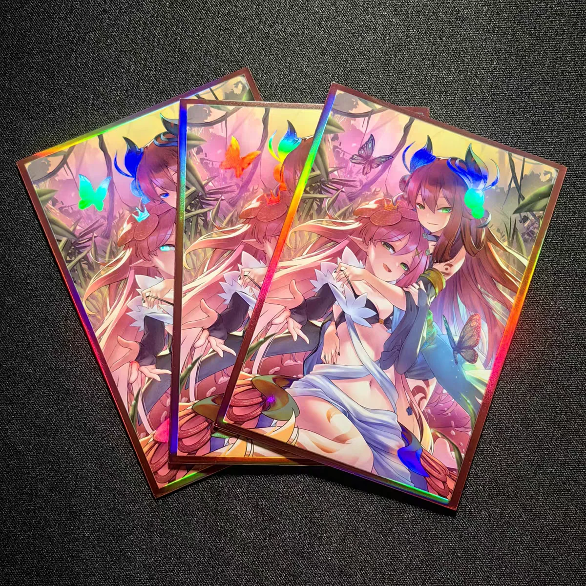 50PCS 63X90Mm YGO Anime Kaart Mouwen Kleur Flash Card Beschermhoes Anime Kaarten Gift Speelgoed