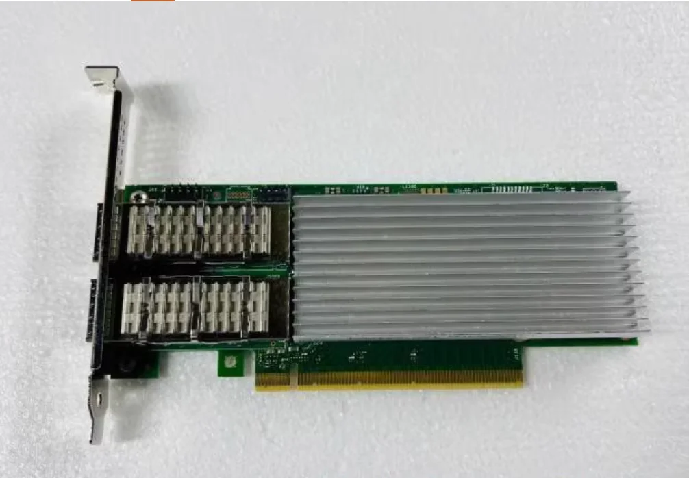 E810-CQDA2 asli, port ganda 100Gb Serat Optik NIC PCIE 4.0