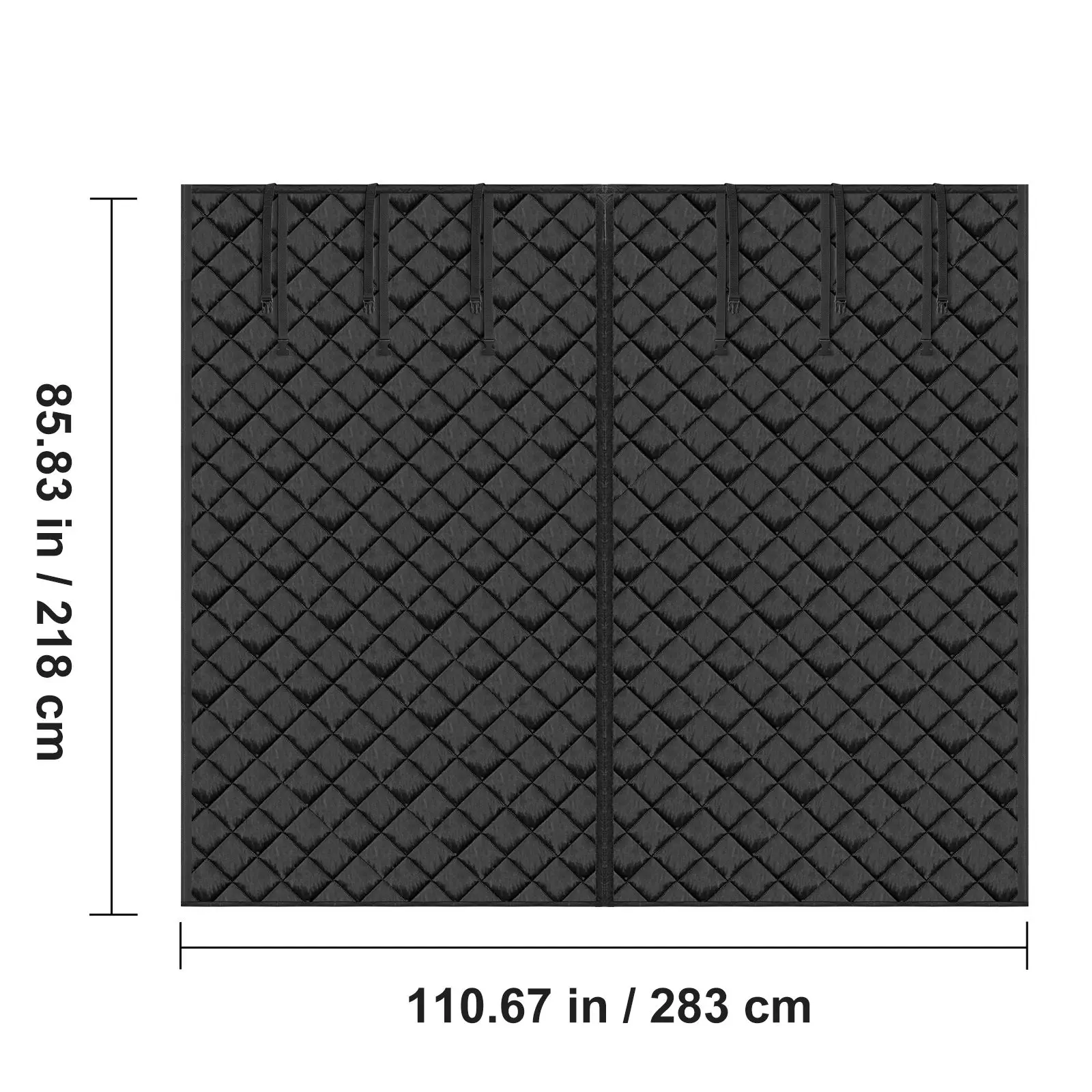 Garage Door Screen for Winter 9.28 x 7.15 ft Garage Door Insulation Kit