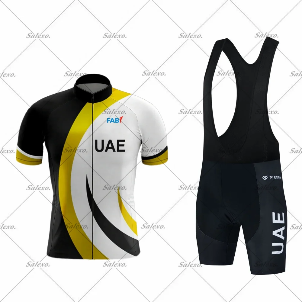 

2026 Новый комплект для велоспорта UAE, мужской велосипедный трикотаж с коротким рукавом, комплект одежды для велоспорта Mtb, одежда для триатлона Maillot Ciclismo