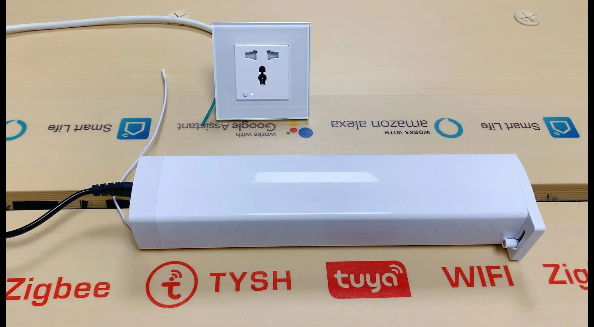 TYSH Google Alexa Control Automatyczna zmotoryzowana elektryczna kurtyna Zigbee Inteligentny system kurtyny Wi-Fi Aplikacja Tuya Smart Life