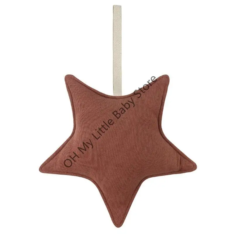 

M76C Цепочка для соски, хлопковая звезда для прорезывания зубов, детские подвески, игрушка-прорезыватель, подарки для душа