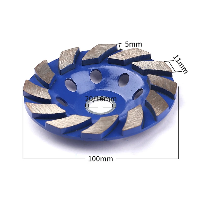 Disque de meulage en diamant, pour le polissage du béton, du verre, pierre artificielle lisse et Durable