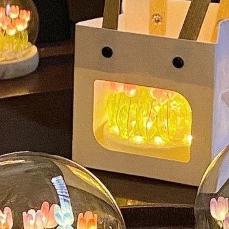 

New Sale 1PC Transparent Girl Heart Creative DIY Nightlight Luminous Toy Gift Decoration