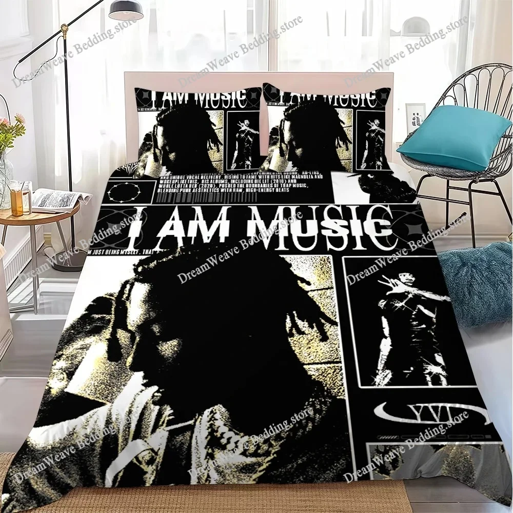 

P-Playboi Carti I AM MUSIC Duvet Cover Set Home Style Bedding Soft Laundry Cotton Bed Student Dormitory Gift