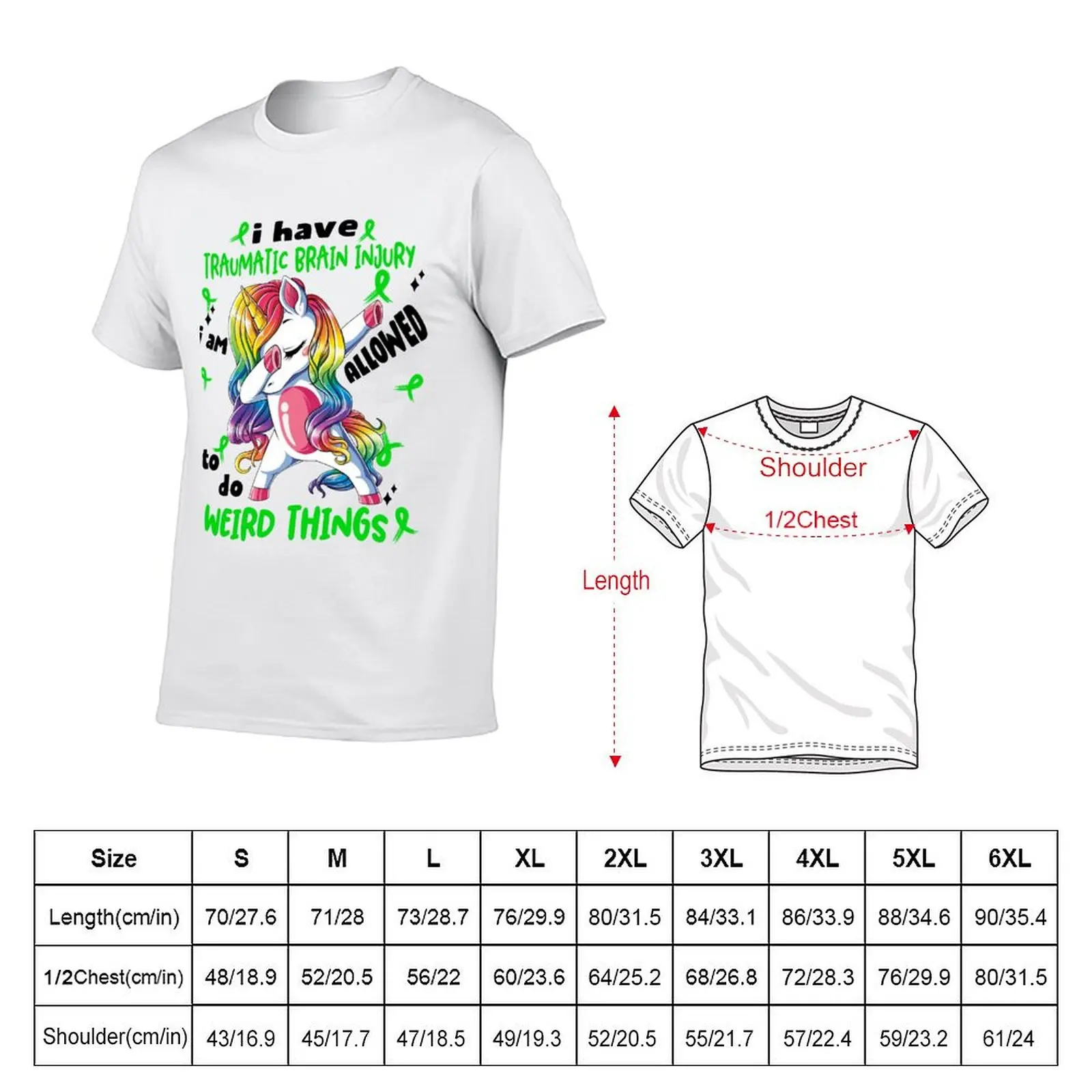 Traumatic Brain Injury Awareness Funny I have Traumatic Brain Injury i'm allowed to do Weird Things! T-Shirt