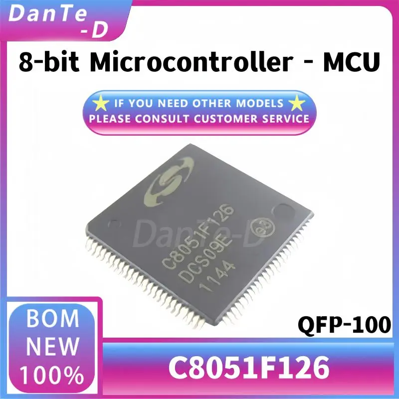 C8051F126-GQ package QFP-100 8-bit microcontroller MCU single chip IC original authentic