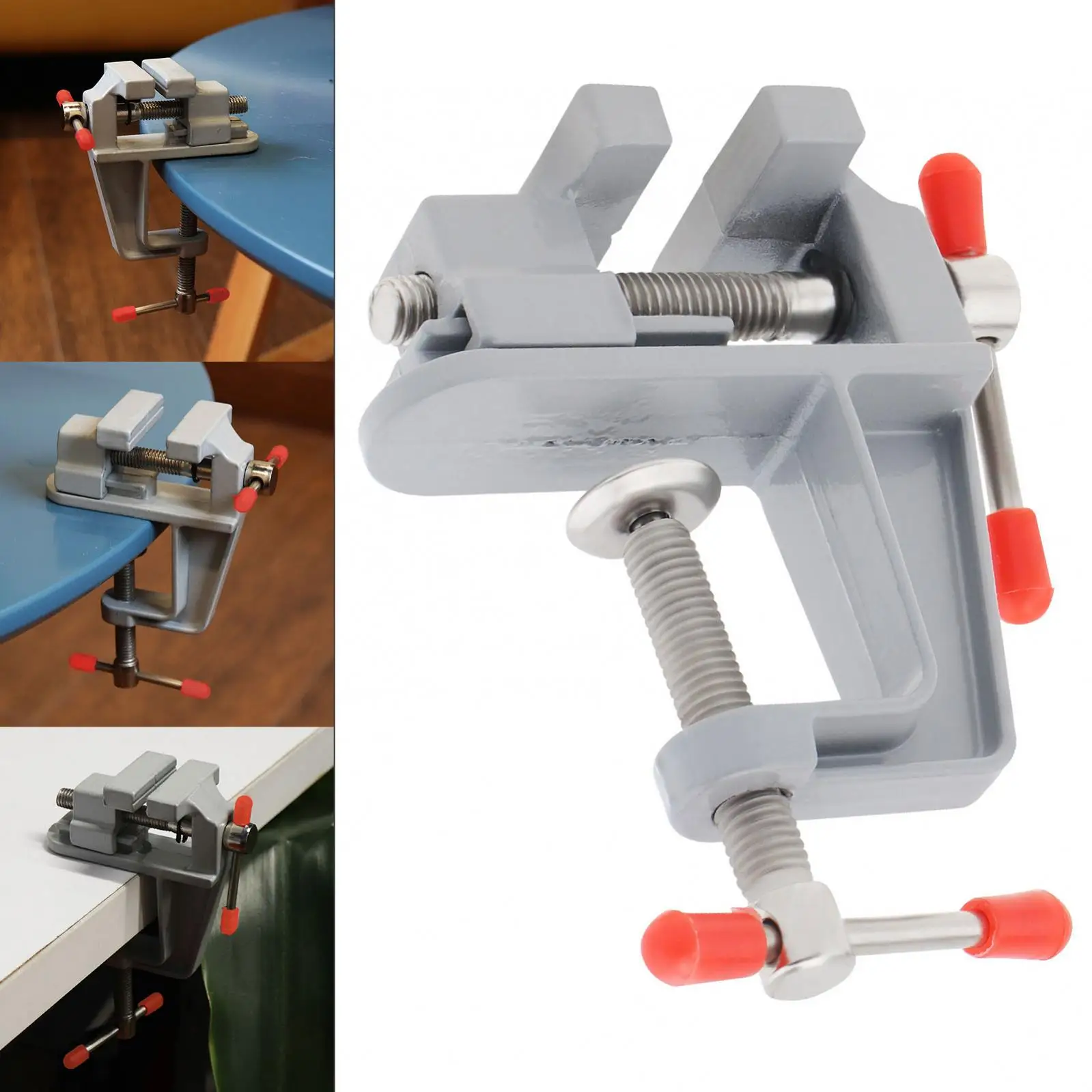 Mini Aluminum Alloy DIY Jaw Bench Clamp Drill Press Vice Micro Clip Power Tool Accessories for Clamping Table Water Pump