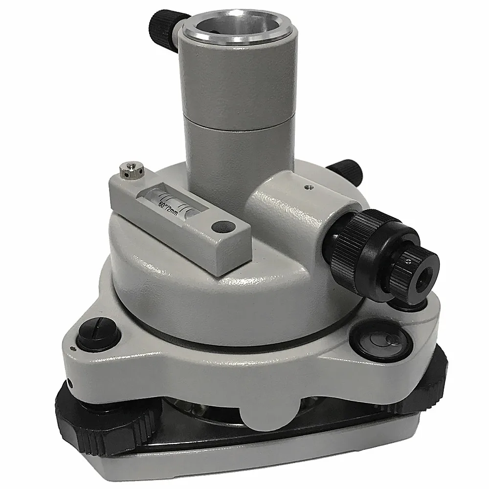 

NEW Gray Three-jaw Tribrach & Adapter With Not Mirrored Optical Plummet For Total Station Prism GPS Surverying