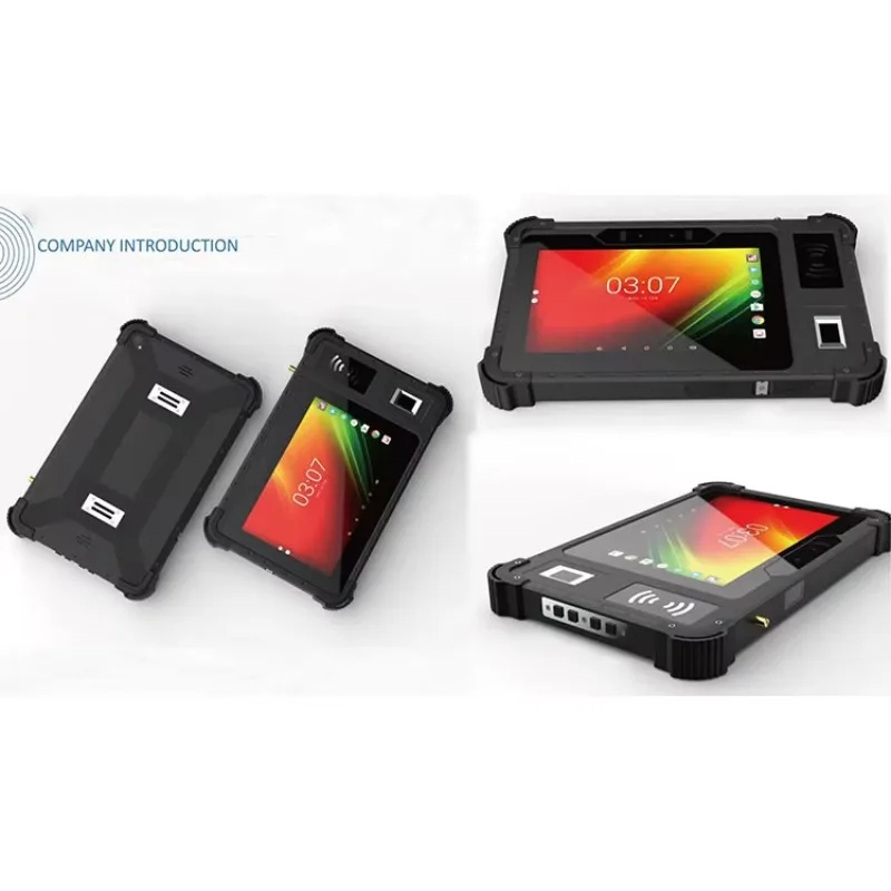 8-Inch Waterproof Rugged Tablet PC 8000mAh Battery 4G LTE Android Industrial Biometric NFC MTK Octa Core Handheld Device