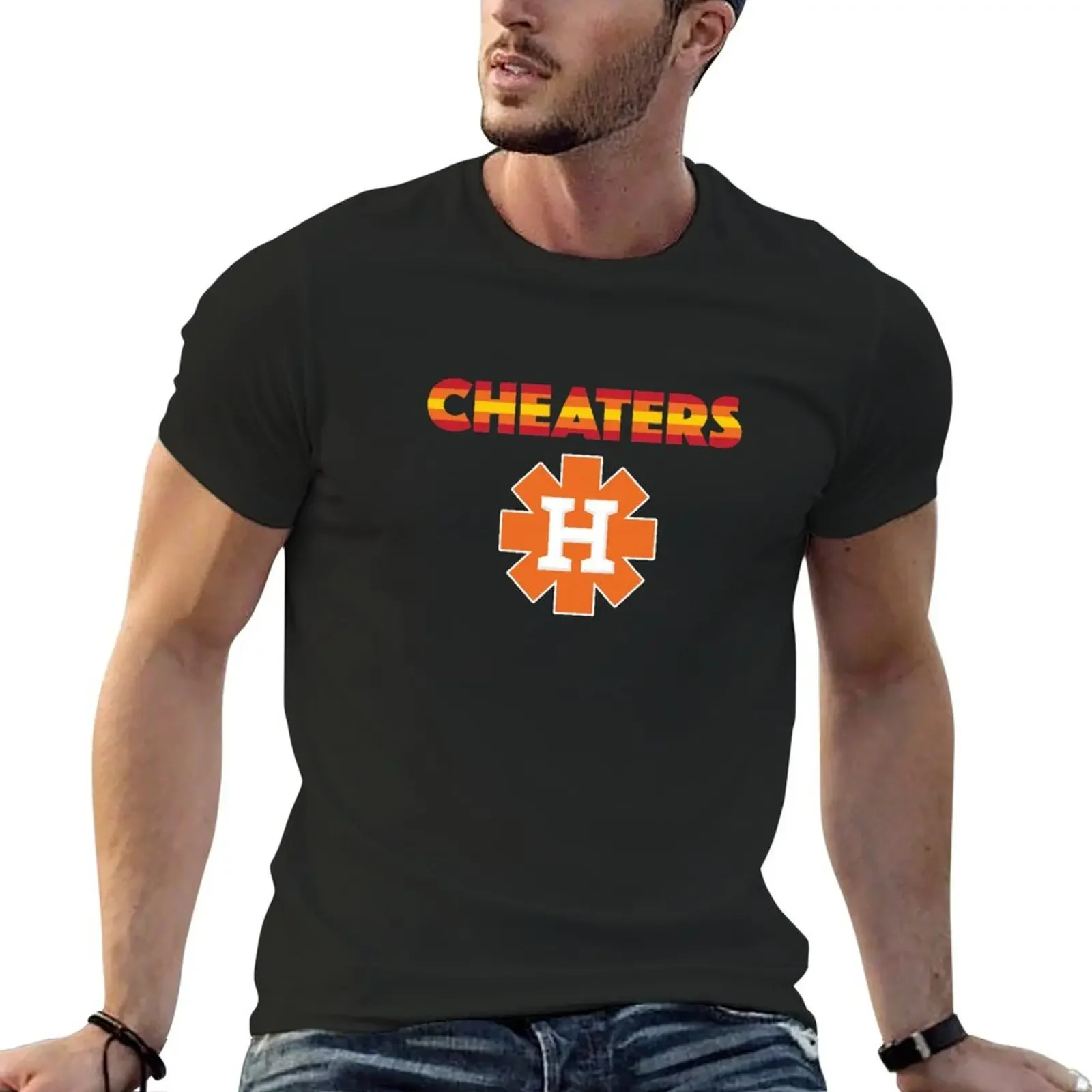 

Houston Astericks Cheating Baseball T-Shirt tshirts personalised summer 2025 mens t shirts casual stylish