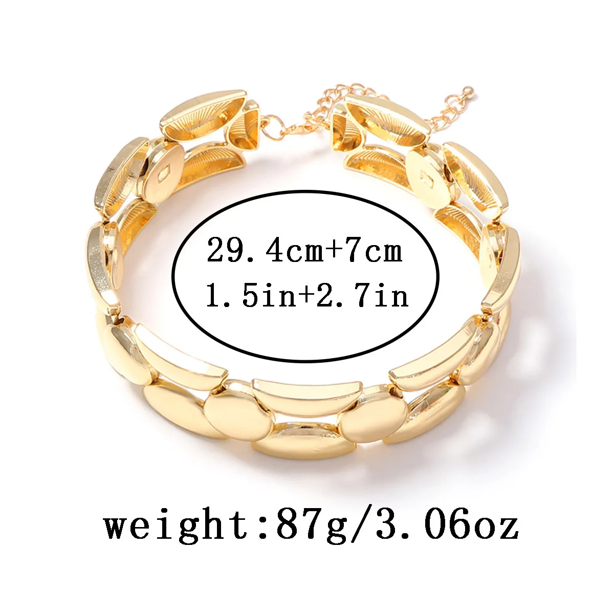 Bold Chunky Gold Choker Necklace for Women Geometric Metal Collar Necklaces Statement Jewelry Neck Accessories 2026