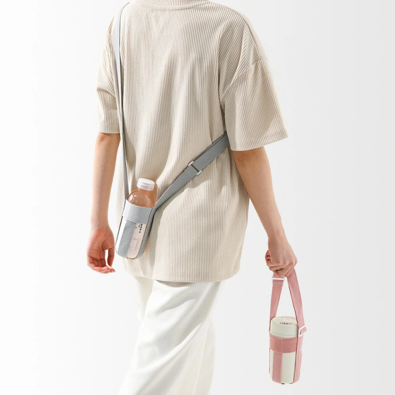 Outdoor Portable Beverage Bottle Strap Water Bottle Handle With Adjustable Strap Water Bottle Bag Canning Cup Protector