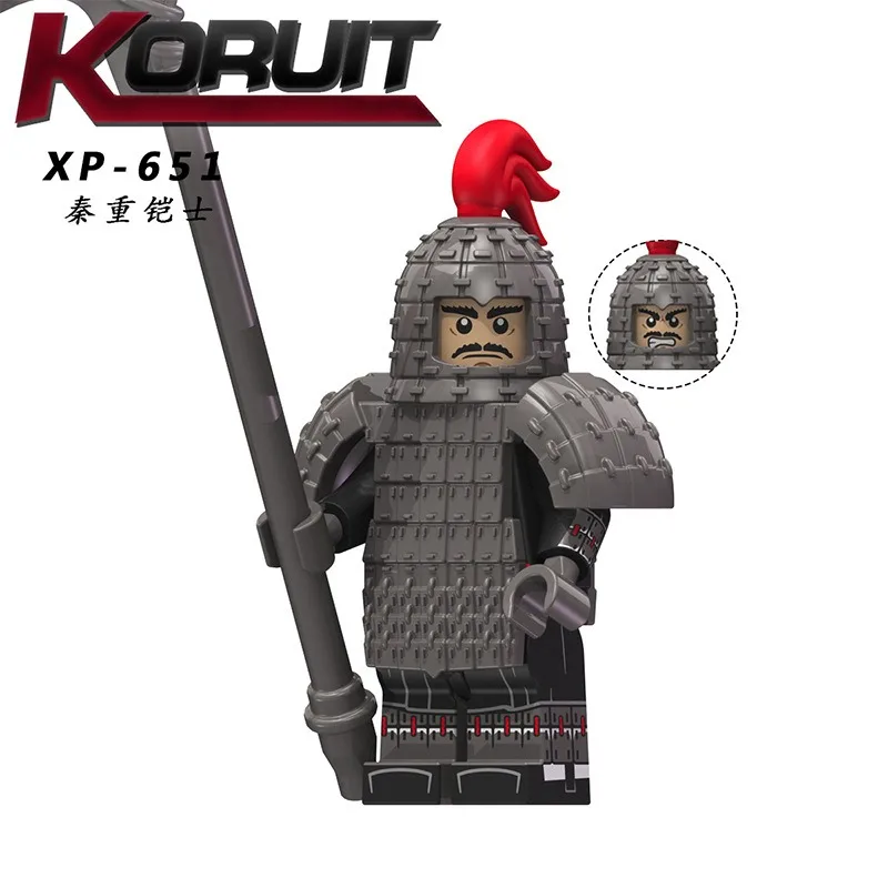 KT1088 Chinese style series ancient Qin Dynasty character assembly building block doll toy birthday gift humanoid doll