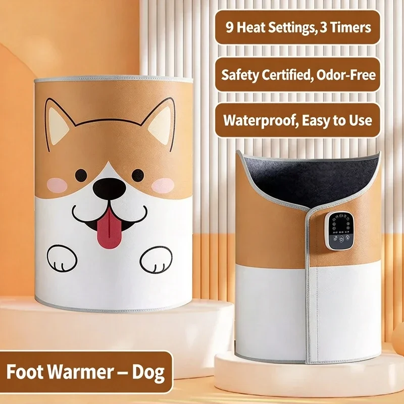 360° Surround Heating Under Desk Foot Warmer Electric Foot Heater  Instant Heat Feet Warming Device for Desk Working