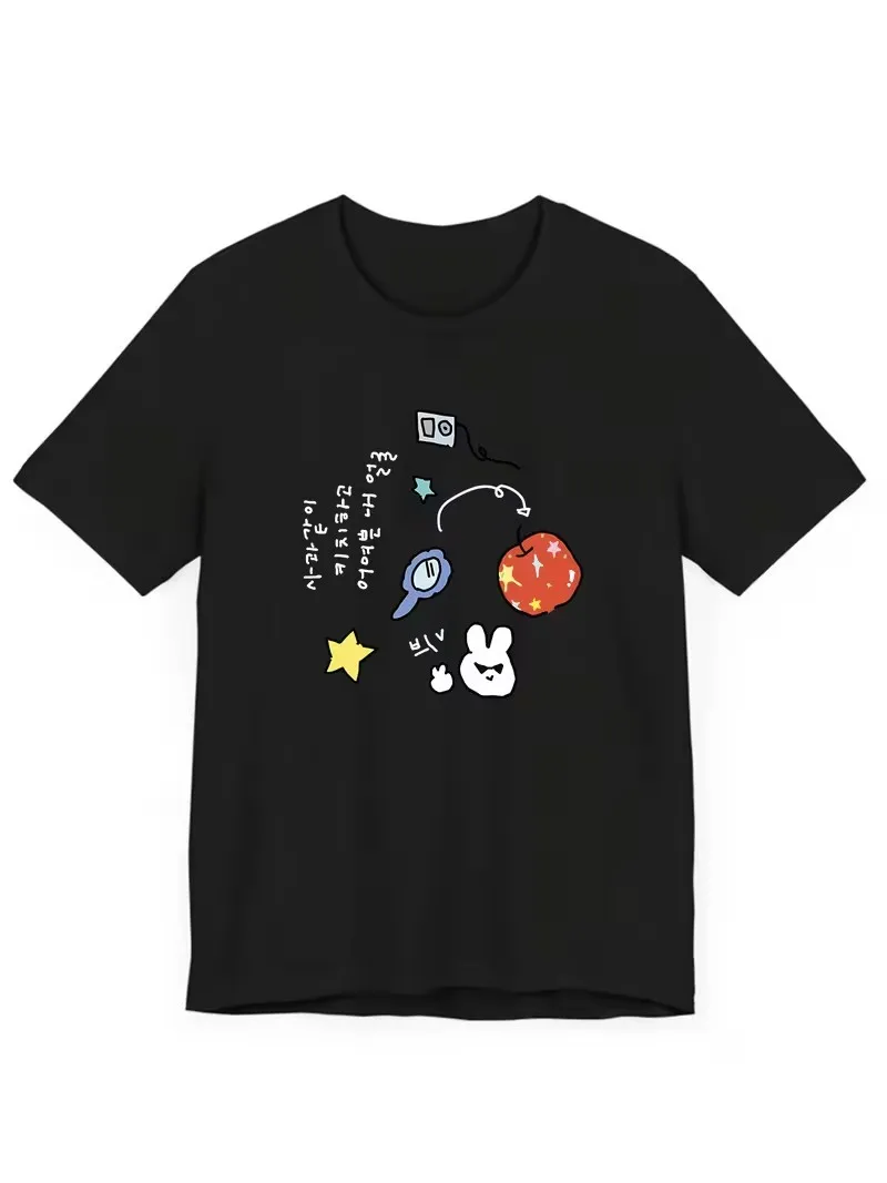 Cute Cartoon Graphic T-shirt Women Harajuku Aesthetic Short Sleeve Summer Aesthetic Kawaii Clothes with Many Korean Reviews Able