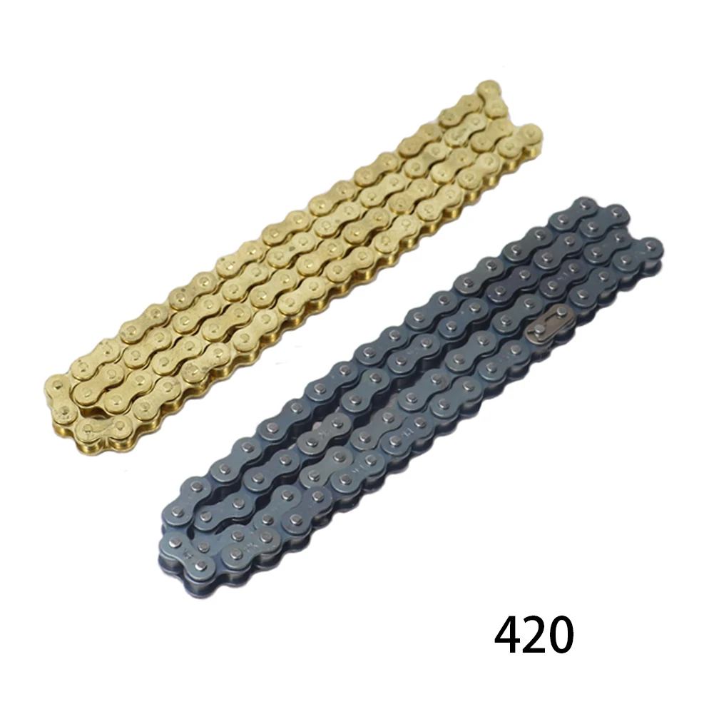 Motorcycle 420 Chains 76/108/120/140 Links Drive Chain Link For 50cc 70cc 90cc 110cc 125cc Pit Dirt Bike Scooter ATV Buggy Quad