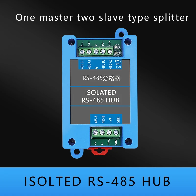 

RS485 Isolated Relay Two way Hub Temperature Current Transmitter Digital Signal Amplification Module Supports Star Connection