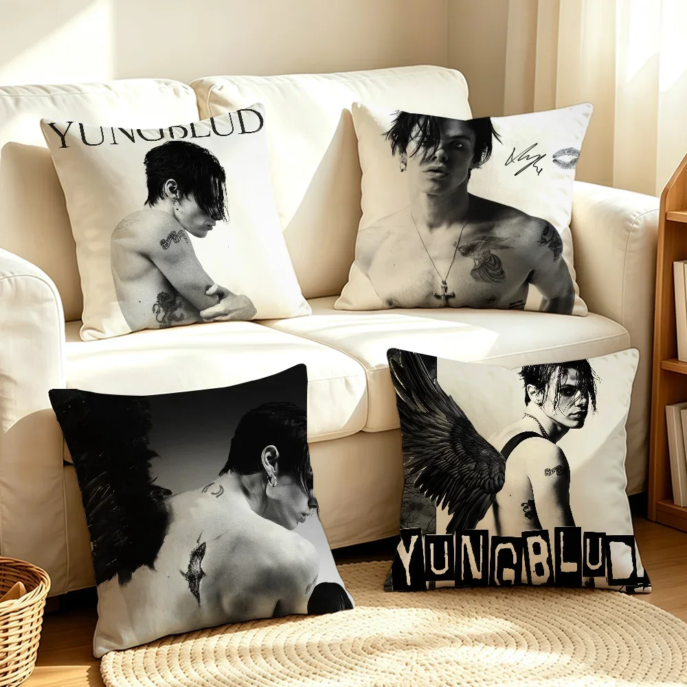 Fashion Singer Yungblud Idols cushion cover Bedding Office Cover Cushion Casual Couch Decor for Sofa Living Room Gift