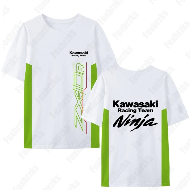 2024 Men T Shirt Casual Kawasaki Racing Team Demon Claw T-shirt Graphic Oversized Sports Tops Breathable Streetwear S-5XL