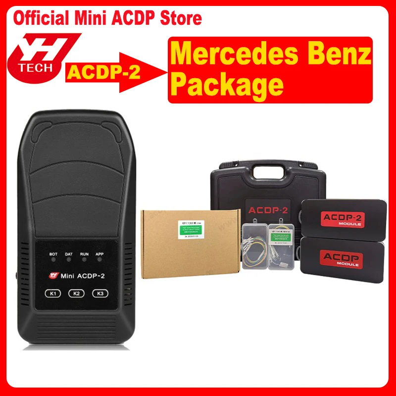 Yanhua ACDP 2 Mercedes Benz Package Including Module 15/16/18/19 for DME Gearbox Refresh Clone