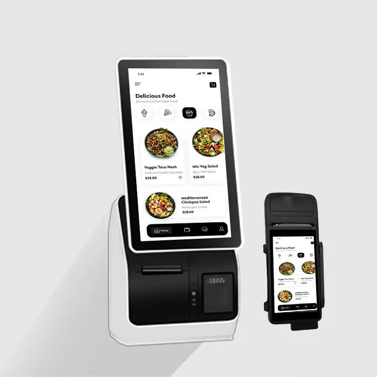 

Restaurant Cashier All in One Dual Screen Tablet Cash Register Pos System With Printer