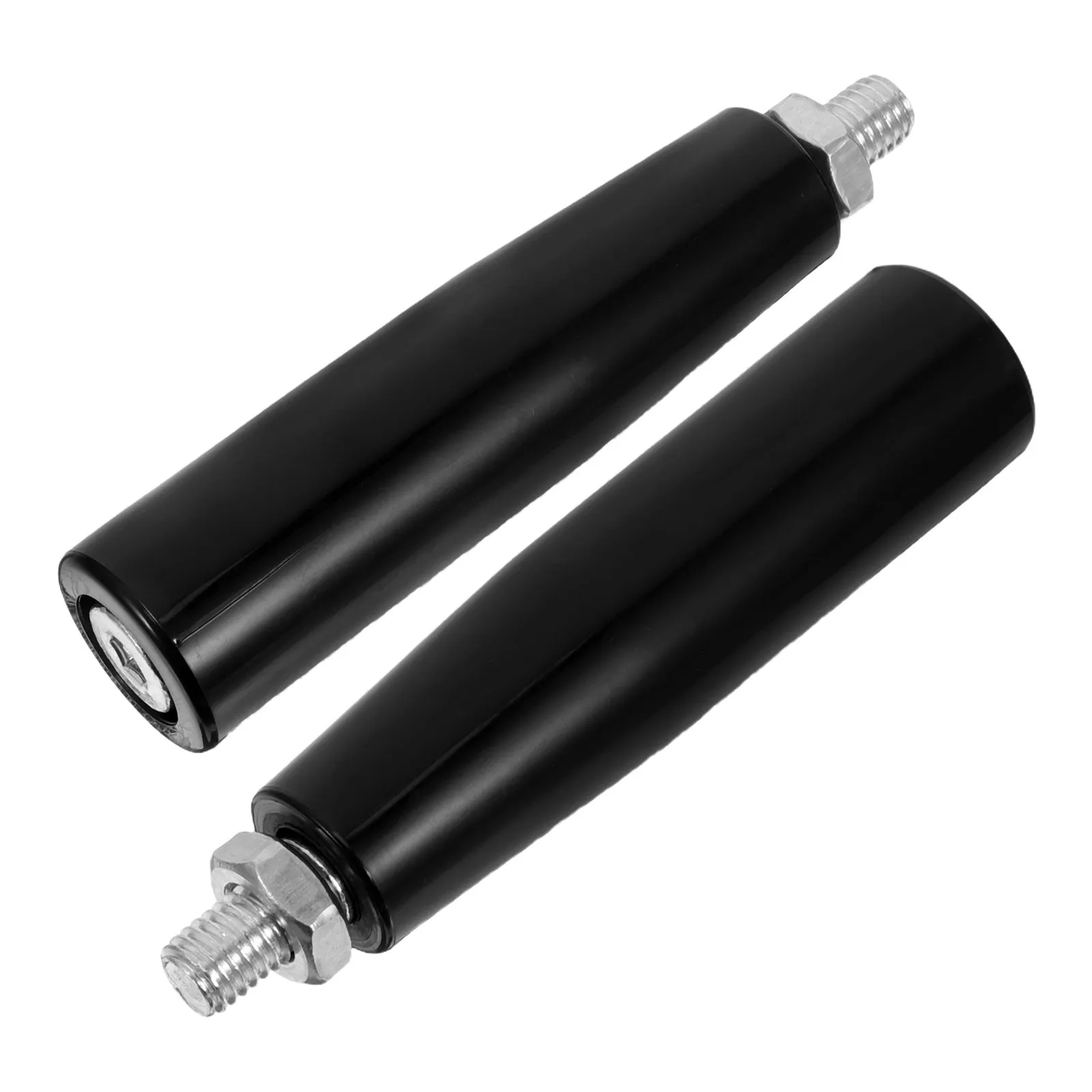 2Pcs Revolving Knob Handwheel M10x80mm Threaded Metal Grip Ergonomic Rotating Handle for Lathe Milling Machine Trailer Jack