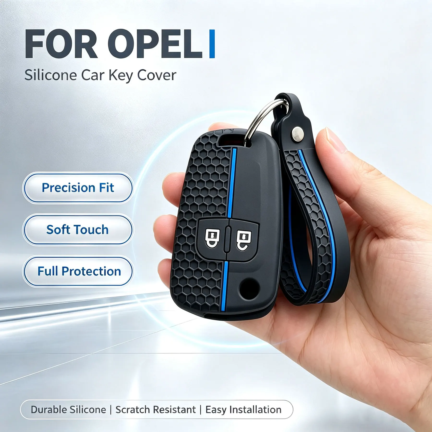Silicone Car Key Cases Cover Fob For Opel Corsa Antara Zafira Meriva Vauxhall Astra J Corsa D E Mokka Insignia Remote Keychain
