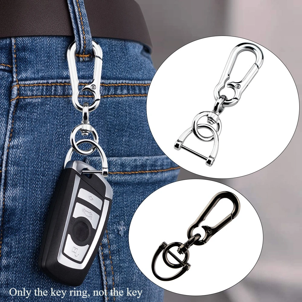 Universal Simple Metal Keychain Climbing Hook Men Waist Hanging Anti-Loss Key Holder Carabiner