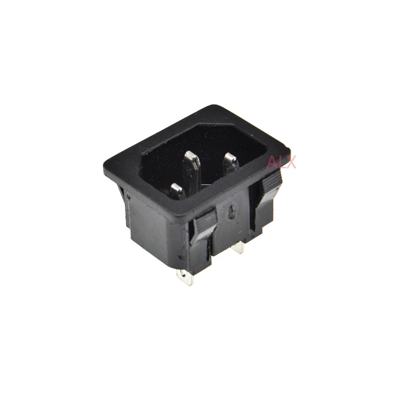 5PCS 10A AC250V 3Pin power buchse Stecker Stecker AC-05