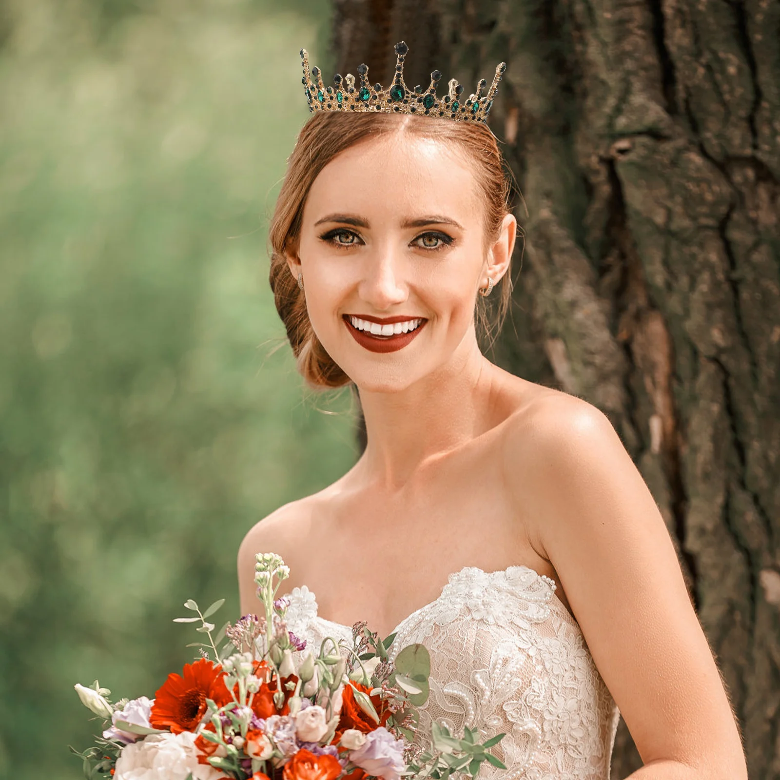 

1Pcs Rhinestone Wedding Crown Headband Elegant Bridal Party Hair Accessory for Bride Bridesmaid Birthday Bridal Crown