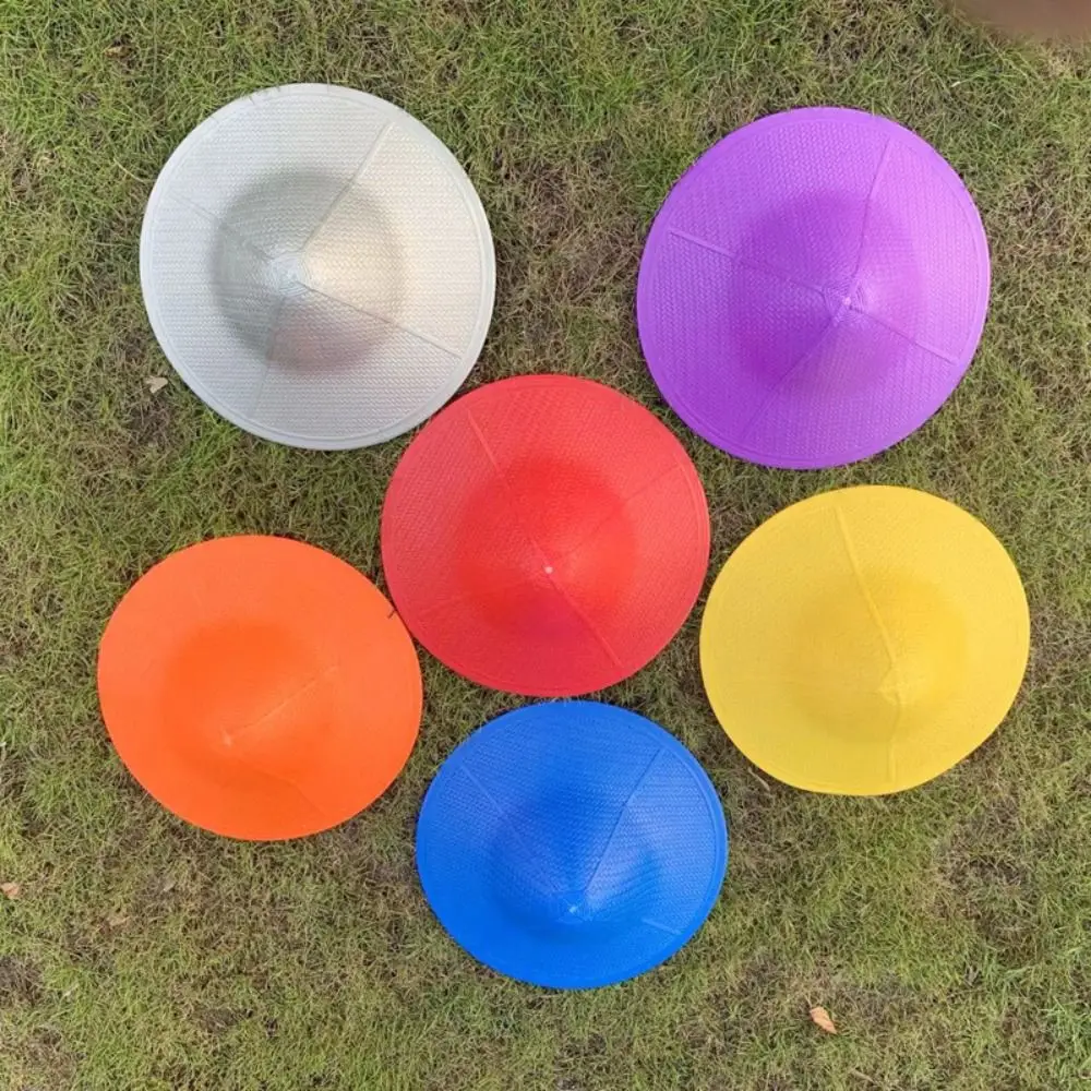 6 colori cappello per bambini per bambini di alta qualità 38cm 1 giugno cappello di plastica per la prima fase cappello da scuola materna per bambini puntelli da ballo cappelli