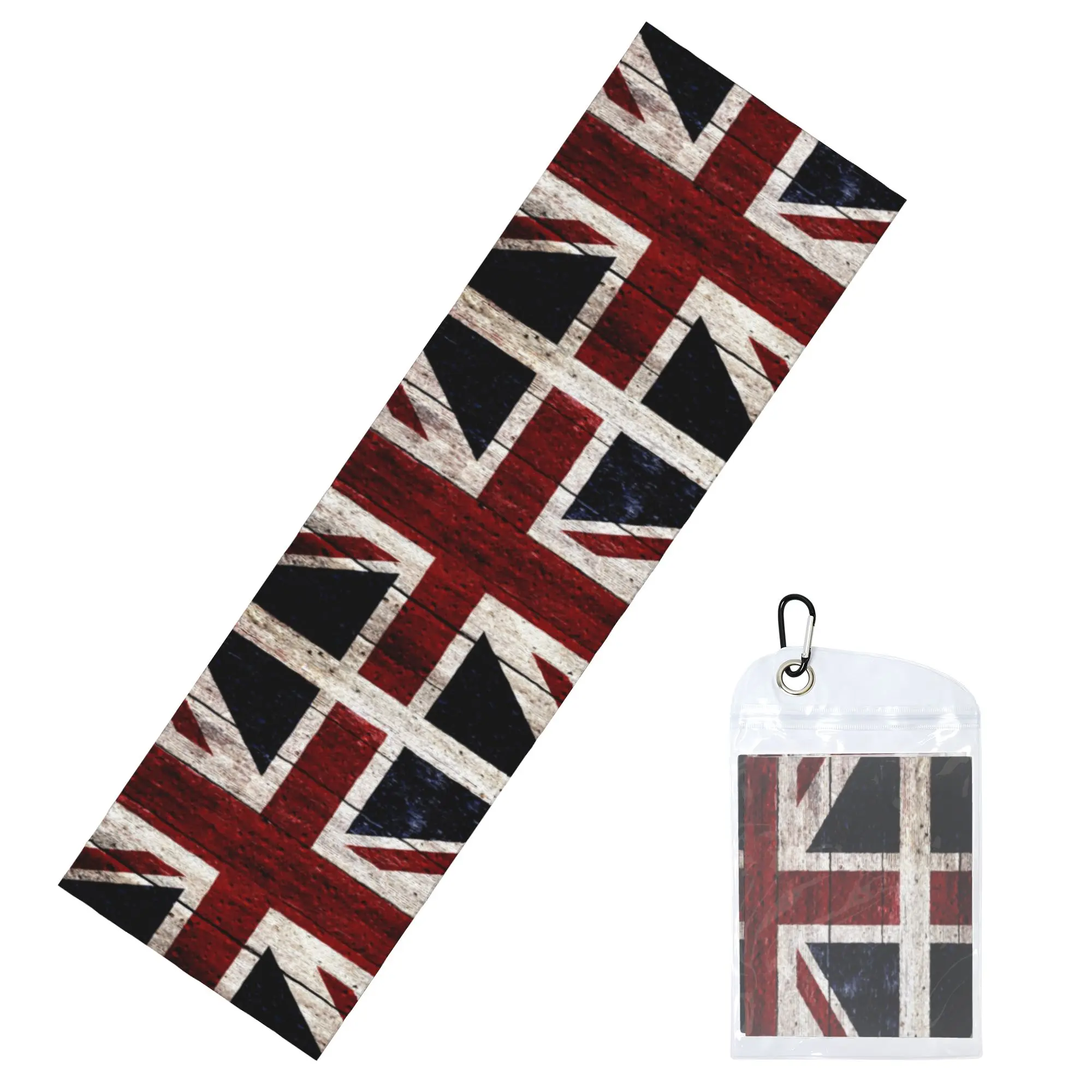 Cold Exercise Towel Union Flag Beach Sports Yoga Towel Swimming Camping Towel Refreshing Sports Scarf Face Towels