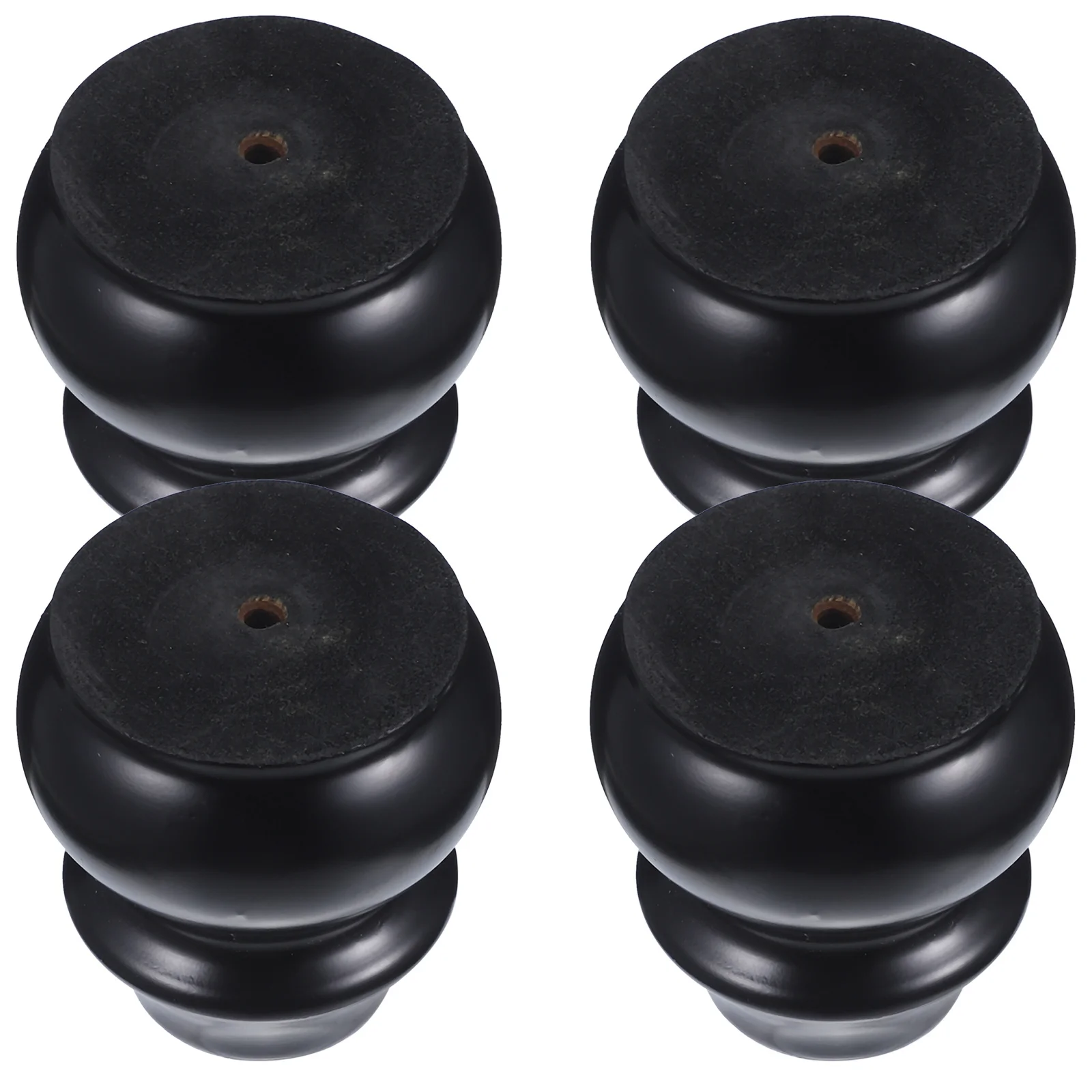 4개입 원목 가구 다리 강력한 소파 교체 다리 암체어 커피 테이블 캐비닛 서랍장용 커피 테이블 다리