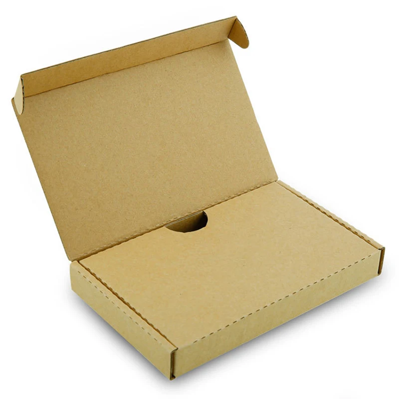 Recyclable Corrugated Box Mailers - Kraft Paper Box Perfect for Shipping Small Mobile Phone Case  -179x111x22mm