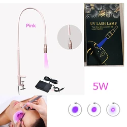 Upgrade 10w Pink Beam Led Beads Lamp UV Lamp Grafting False Eyelashes UV glue Curing Uv Lamp White/Black Nail Tattoo Floor Lamp